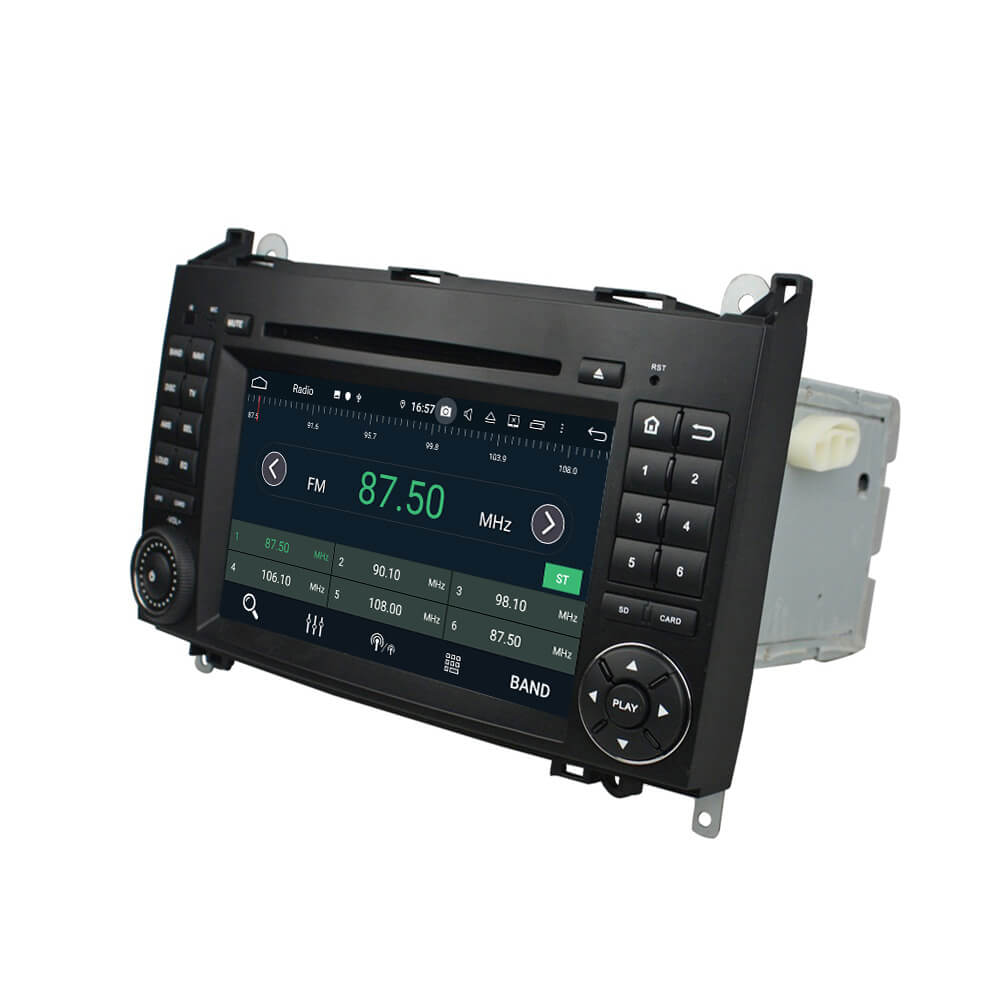 Android Autoradio für Mercedes Benz A-Klasse W169, B-Klasse W245 und Vito 2005-2012 mit Wireless CarPlay, Android Auto & DAB+