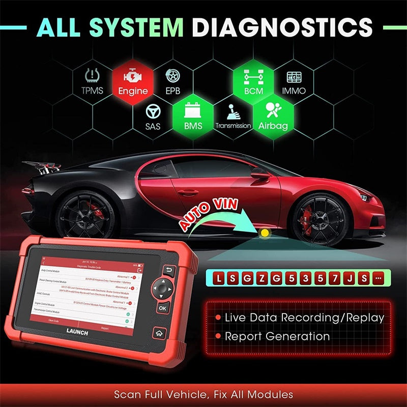 LAUNCH X431 CRP919X OBD2 Diagnosegerät für Fahrzeugsysteme