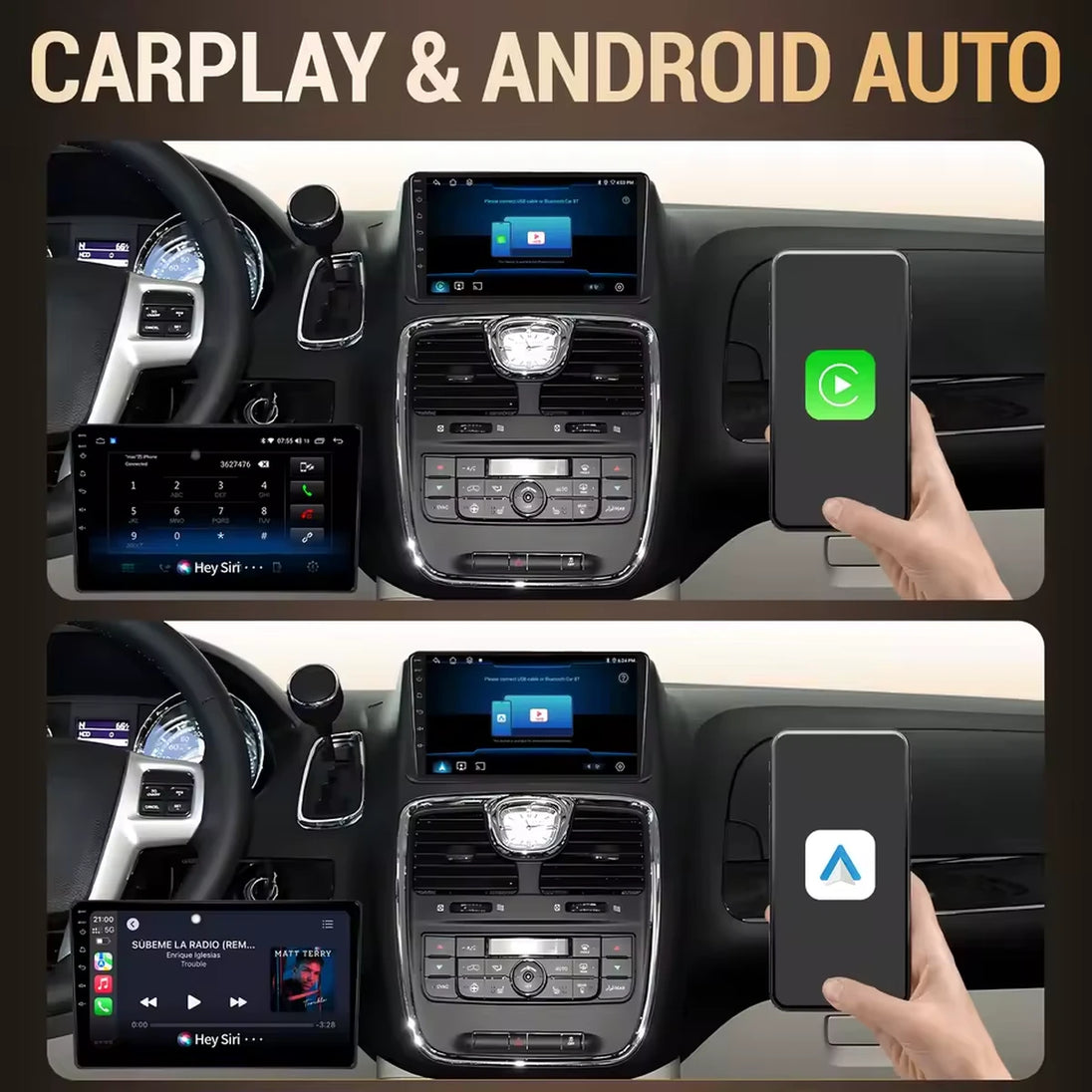 Android Autoradio für Toyota Land Cruiser 2018-2024 mit Wireless CarPlay & Android Auto