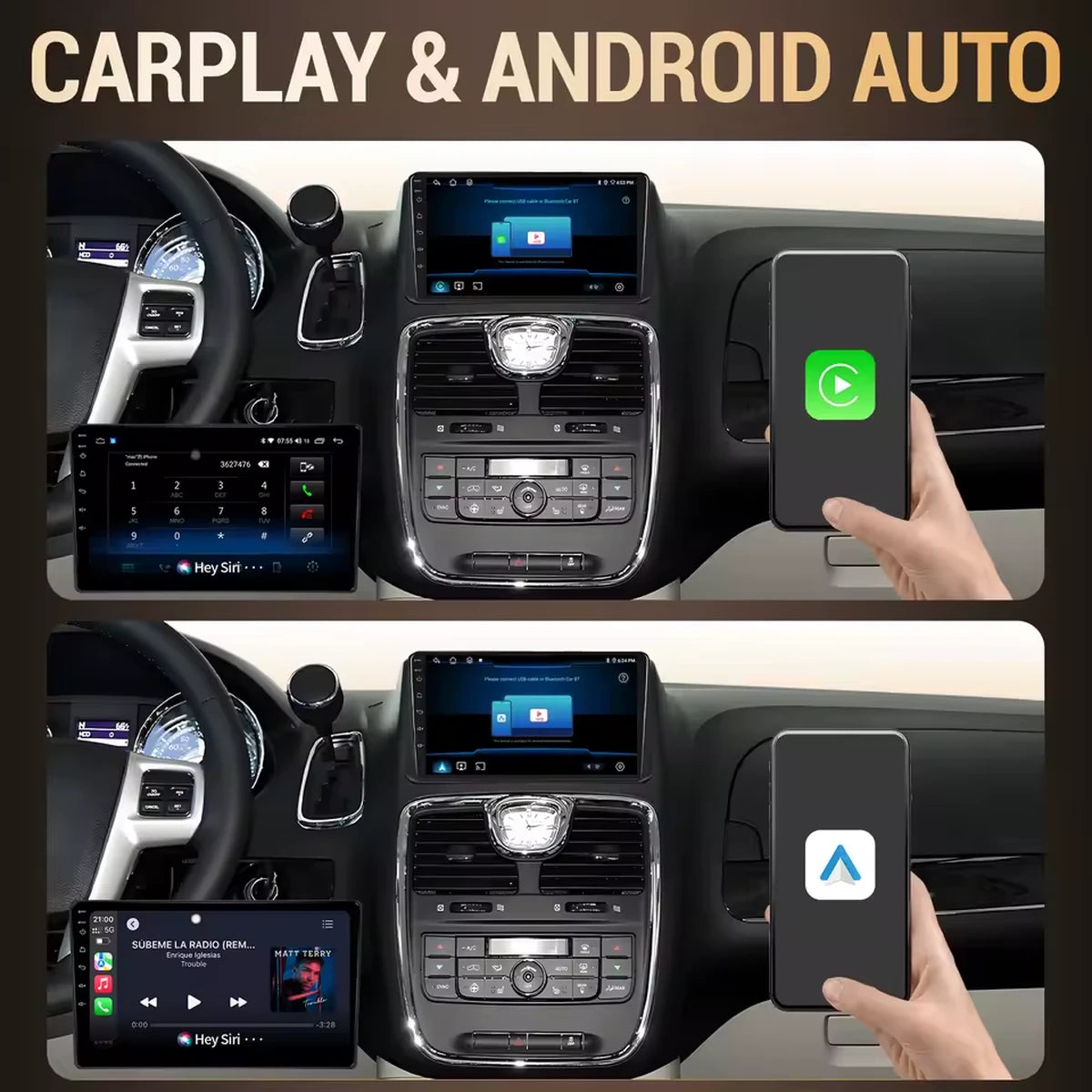 Android Autoradio für Toyota Land Cruiser 2018-2024 mit Wireless CarPlay & Android Auto