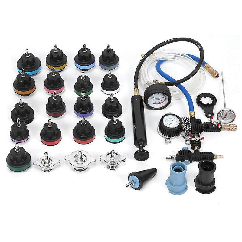 28 Teile/satz Wassertank Leck Detektor Kühler Pumpe Druck Kühlsystem Tester Cap Tool Kit