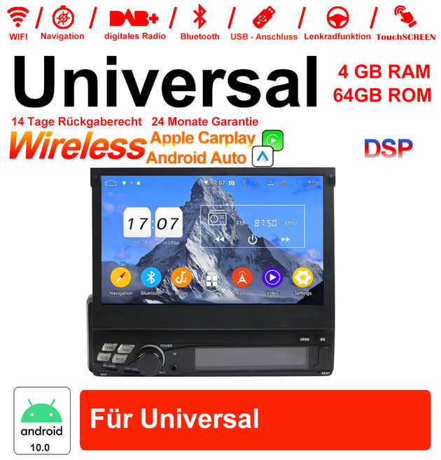 Android Autoradio für Universal mit Wireless CarPlay & Android Auto