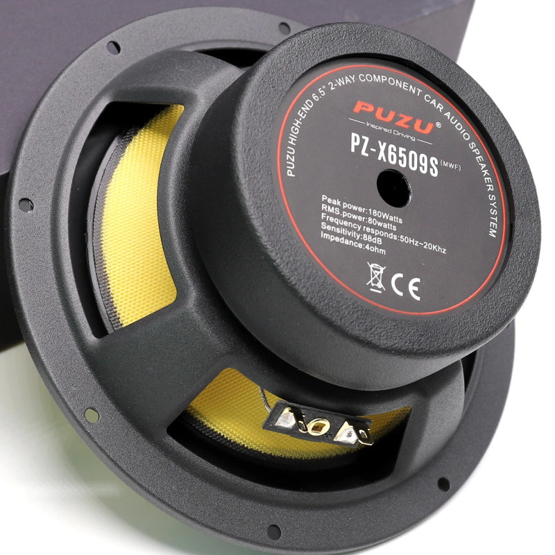 PUZU PZ-6509S Automobil Audio Passiv 2 Teiler Paket Lautsprechers ystem Mid Woofer High Pitch Teiler + Puzu PZ-C7 Auto DSP Amp