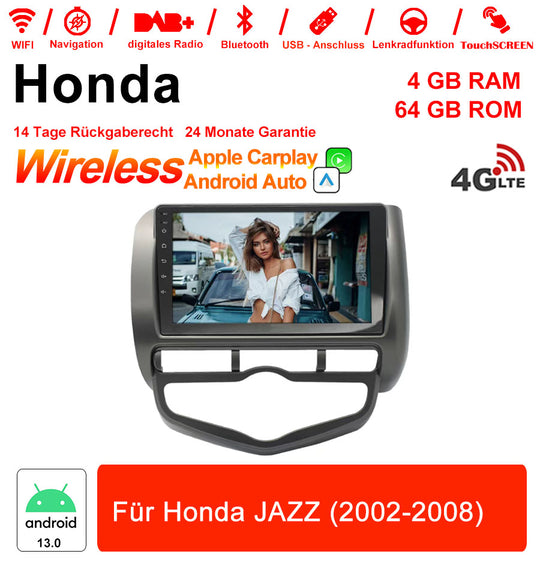 Android Autoradio für Honda Jazz 2002-2008 mit Wireless CarPlay & Android Auto