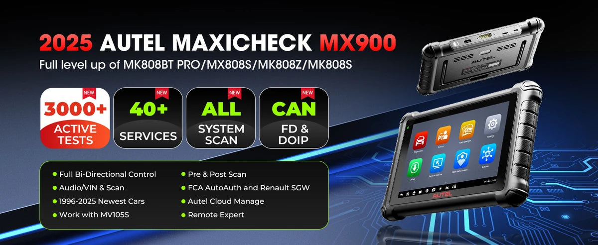 Autel MX900 OBD2 Diagnosegerät für Fahrzeugsysteme