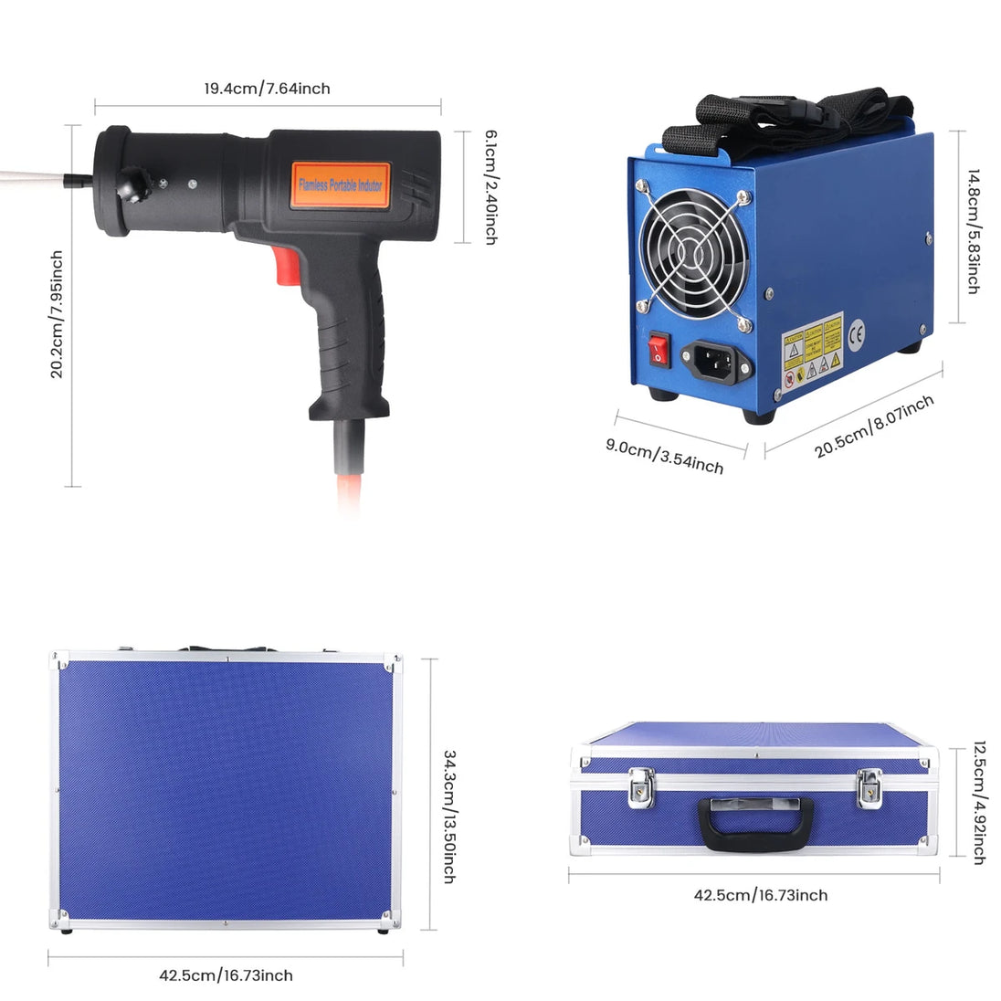 1500W Induktionsheizer Split Design für Rostige Muttern & Schrauben