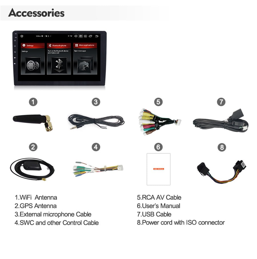 Android Autoradio für Peugeot 307 (2004-2013) mit Wireless CarPlay & Android Auto