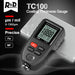 R&D TC100 Beschichtung Dicke Gauge 0,1 micron/0-1300 Autolack Film Dicke Tester Meter Mess FE/NFE russische...