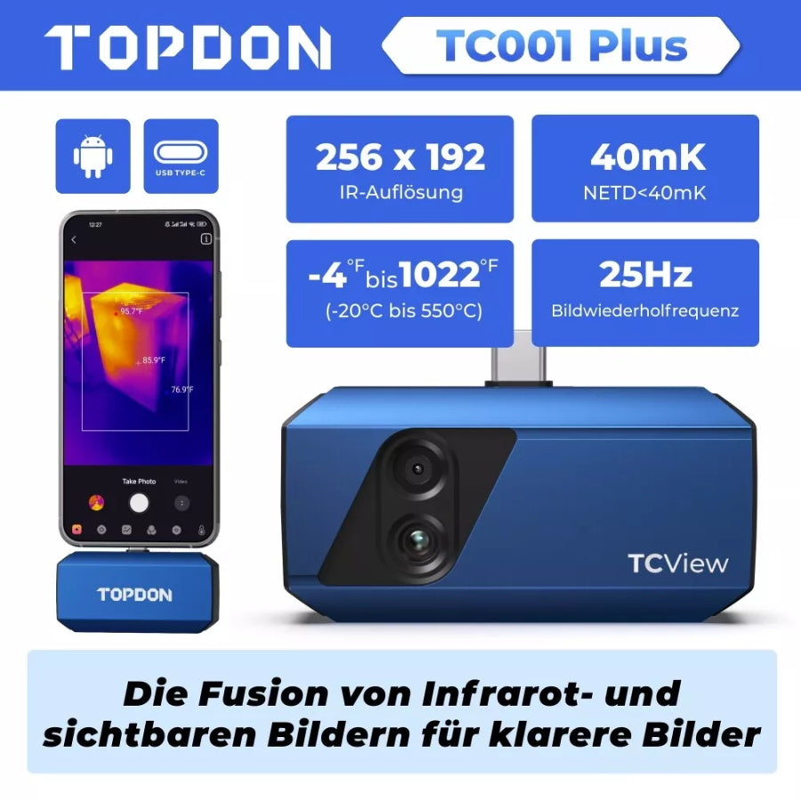 TOPDON TC001 Plus Wärmebildkamera