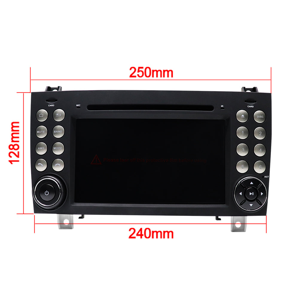 Android Autoradio für Mercedes Benz SLK R171 2004-2012 mit Wireless CarPlay, Android Auto & DAB+