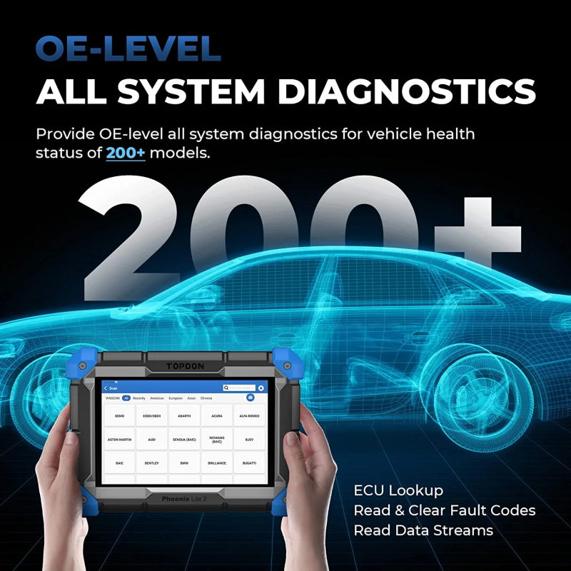 TOPDON Phoenix Lite 2 OBD2 Diagnosegerät für Fahrzeugsysteme
