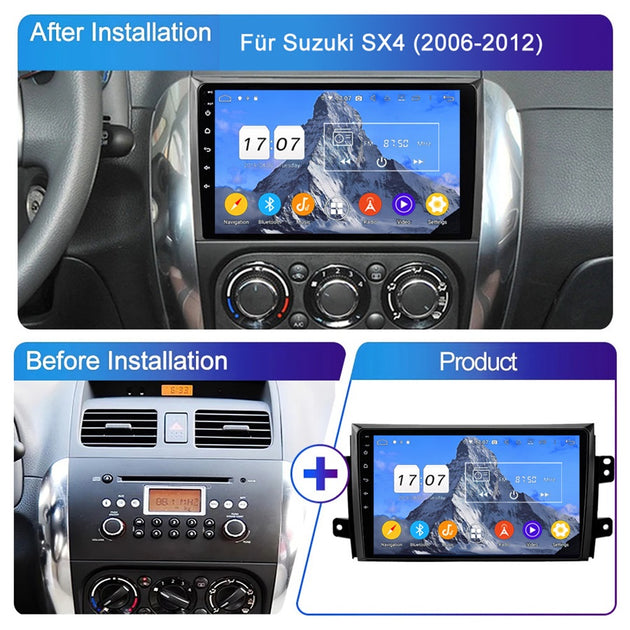 Android Autoradio für Suzuki SX4 2006-2012 mit Wireless CarPlay & Android Auto