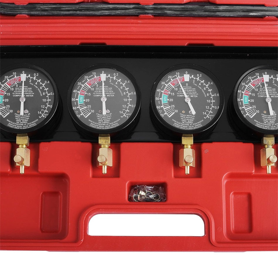 Vergaser Synchronizer mit 4 Manometern Synchro Vergaser Synchronizer Synchronizer Vergaser Auto Moto 4 Vergaser