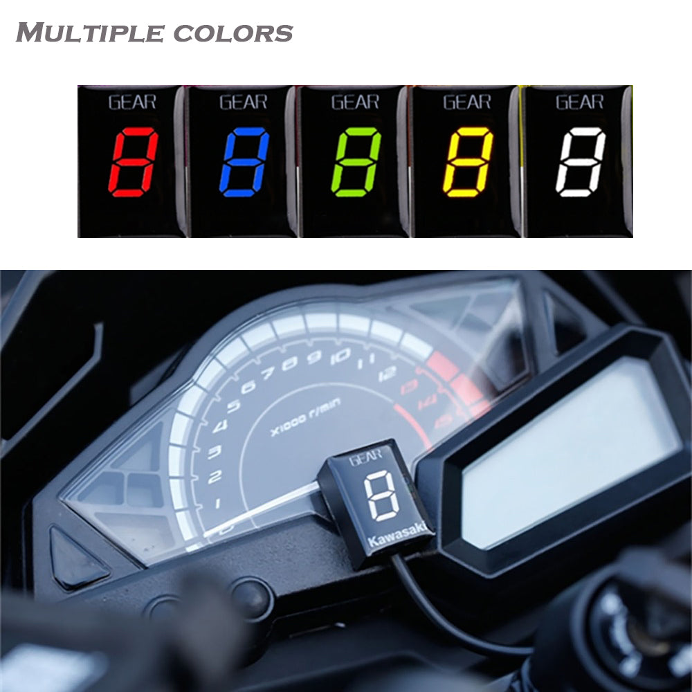 Ganganzeige für Kawasaki ER6N Z1000SX Ninja 300 Z1000 Z800 Z750 versys 650 Z400 Motorrad Ecu Direktmontage 1-6 Geschwindigkeit