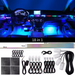 18 in 1 Led Auto Umgebungslichter 213 Farbe RGB Symphony Streamer Bluetooth Regenbogen Acryl Streifen Atmosphäre Lampe Kit 12V