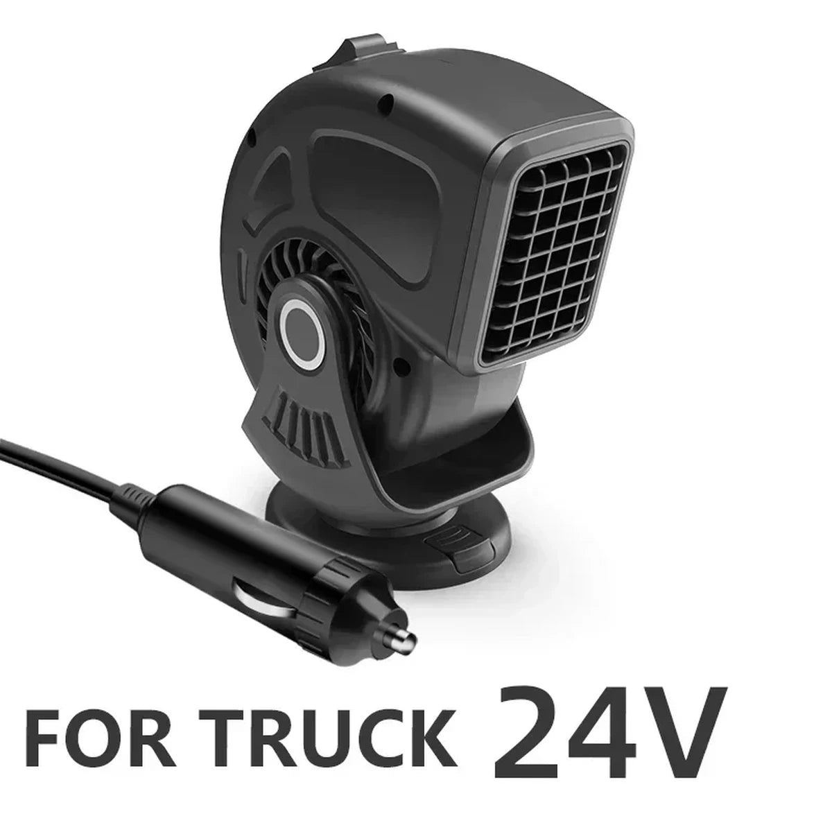 12V/24V Autoheizung & Lüfter | 2-in-1 Defroster & Defogger für Windschutzscheibe | Zigarettenanzünder-Anschluss