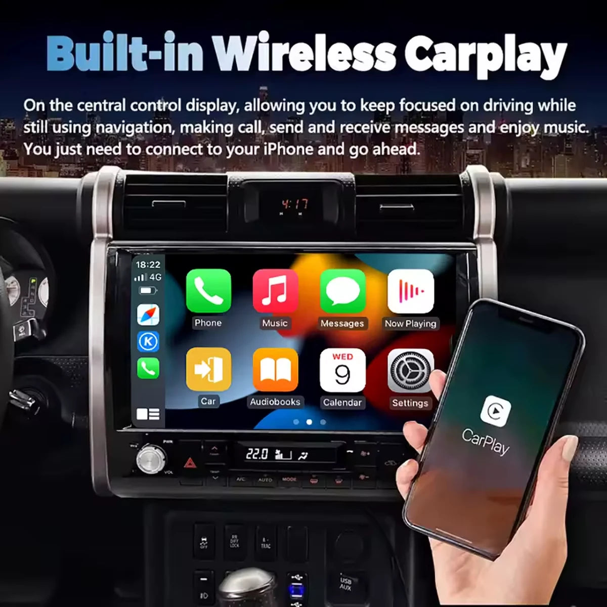 Android Autoradio für Ford S-Max 2.0 TDCi / Ford Edge 2015-2022 mit Wireless CarPlay & Android Auto