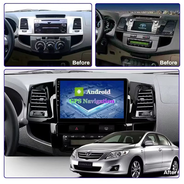 Android Autoradio für Toyota Hilux 2007-2015 mit Wireless CarPlay & Android Auto