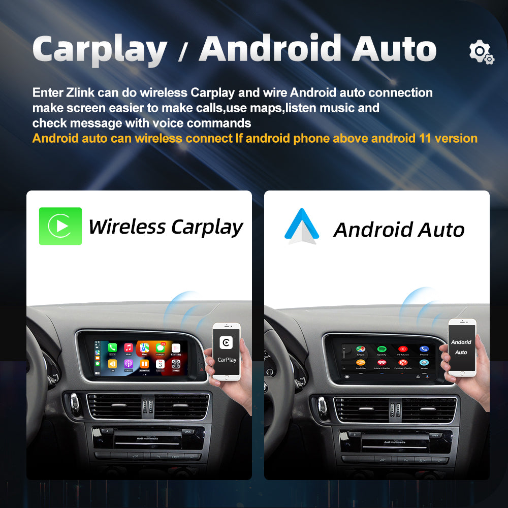 Android Autoradio für Audi A4 B8 2008–2016 mit Wireless CarPlay & Android Auto