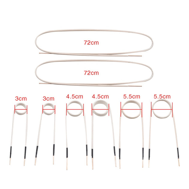 8Pcs Mini Magnetische Heizung DIY Spulen Spule Ductor Magnetische Heizung Kit Flammenlose Wärme Zubehör