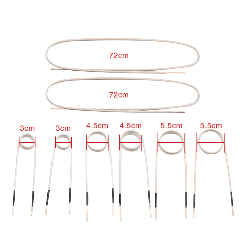 8Pcs Mini Magnetische Heizung DIY Spulen Spule Ductor Magnetische Heizung Kit Flammenlose Wärme Zubehör