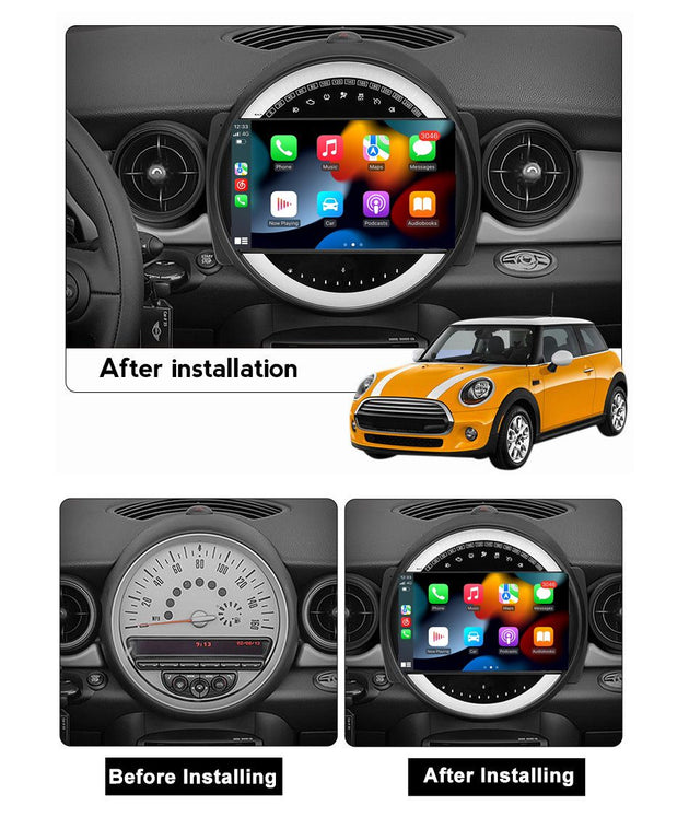 Android Autoradio für BMW MINI 2011-2014 mit Wireless CarPlay, Android Auto & DAB+