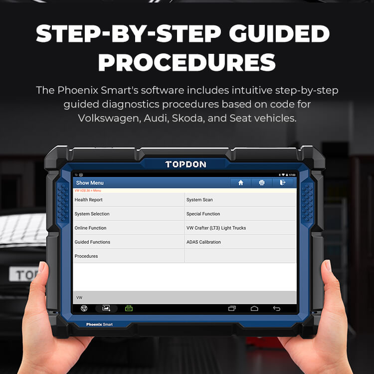 TOPDON Phoenix Smart OBD2 Diagnosegerät für Fahrzeugsysteme