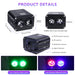 20W RGBW Doppelkopf Auto Sternenhimmel Musiksteuerung Autodach Stern Glasfaser Stern Deckenset Smart APP Funkelndes Glasfaserlicht