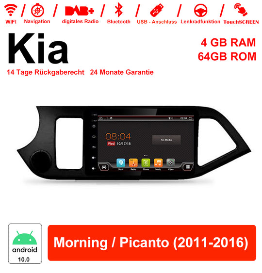 Android Autoradio für Kia Morning / Picanto 2011-2016 mit WiFi und Bluetooth