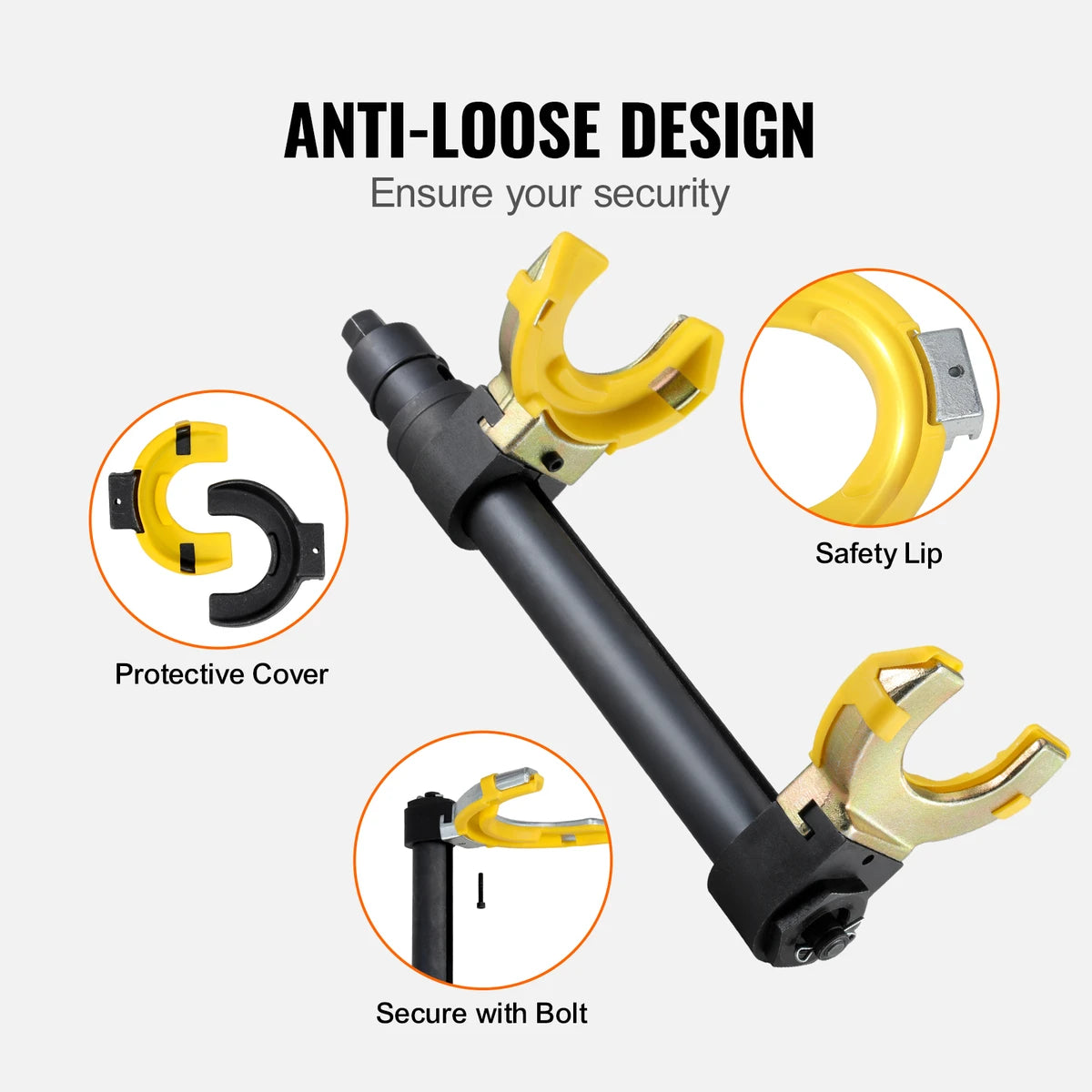 MacPherson Federspanner Set – Stoßdämpfer Feder Spanner mit austauschbaren Gabeln, Spiralfeder Werkzeug zum...