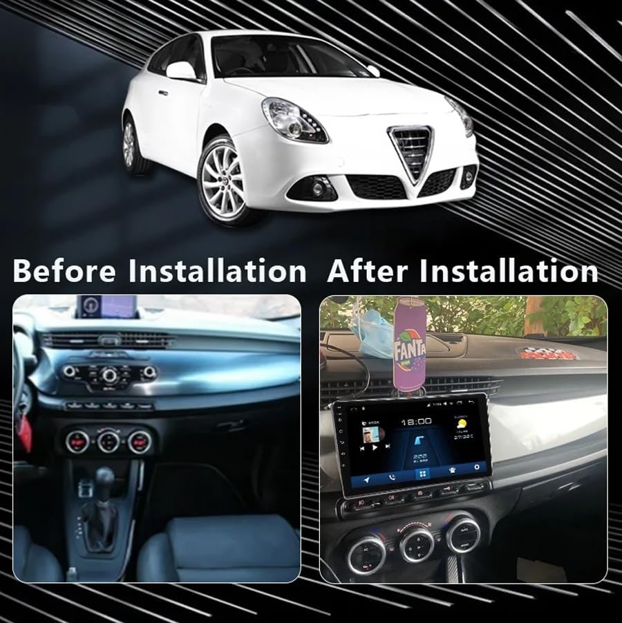 Android Autoradio für Alfa Romeo Giulietta 2010-2014 mit GPS, Bluetooth, WiFi und USB