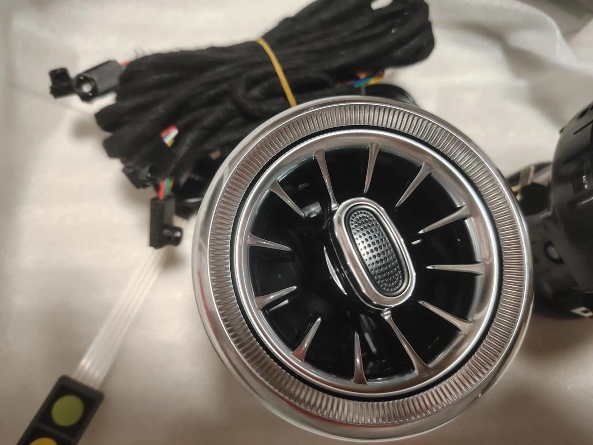 Auto LED Front Dashboard Klimaanlage Vent Outlet Turbo Innen Für Mercedes Benz V Klasse EQV Vito Viano Valente Metris W447