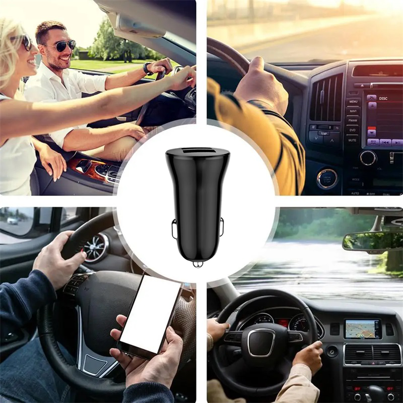 Schnelles Aufladen des Autoladegeräts Schnellladegerät-Adapter multifunktionales Doppel-USB Autoladegerät für Telefone