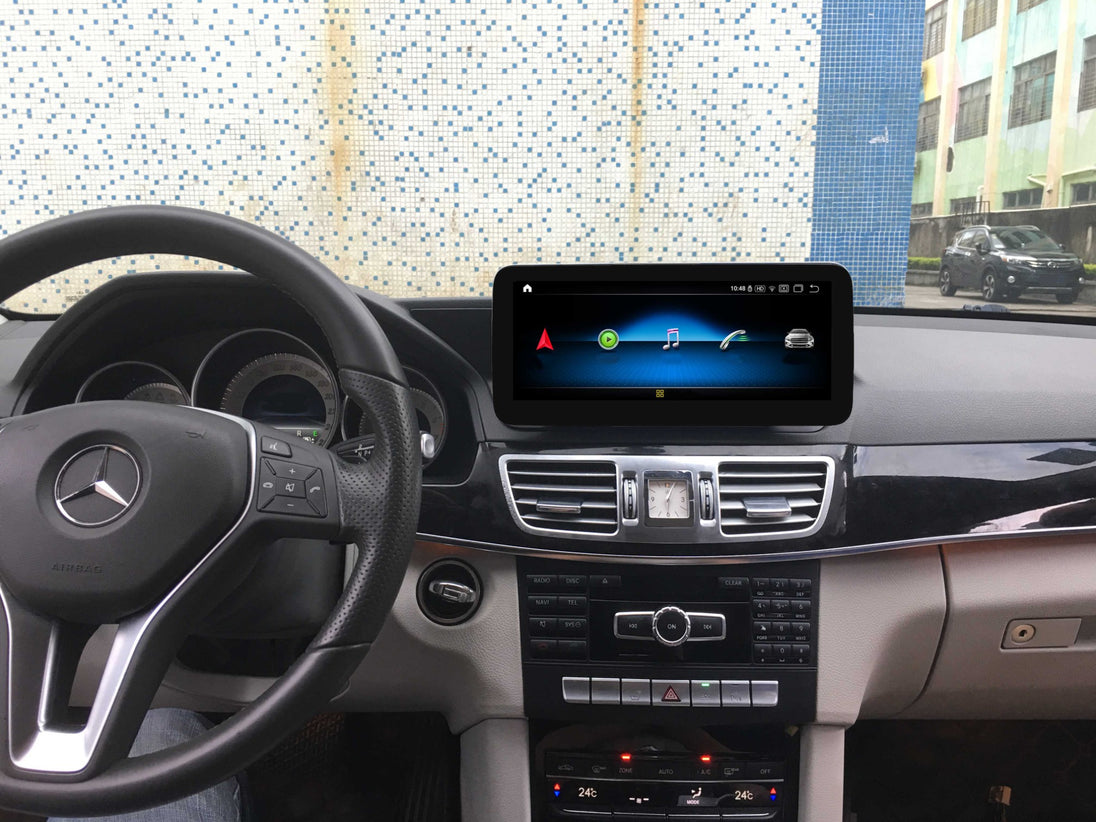 Android Autoradio für Mercedes Benz E-Klasse W212 2015-2016 mit Wireless CarPlay, Android Auto & DAB+