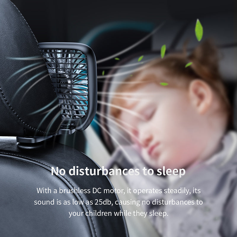 Baseus Auto Fan Kühler Faltbare Schweigen Fan Für Auto Rücksitz Klimaanlage 3 Geschwindigkeit Einstellbar Mini USB Fan Schreibtisch Fan auto Kühlung
