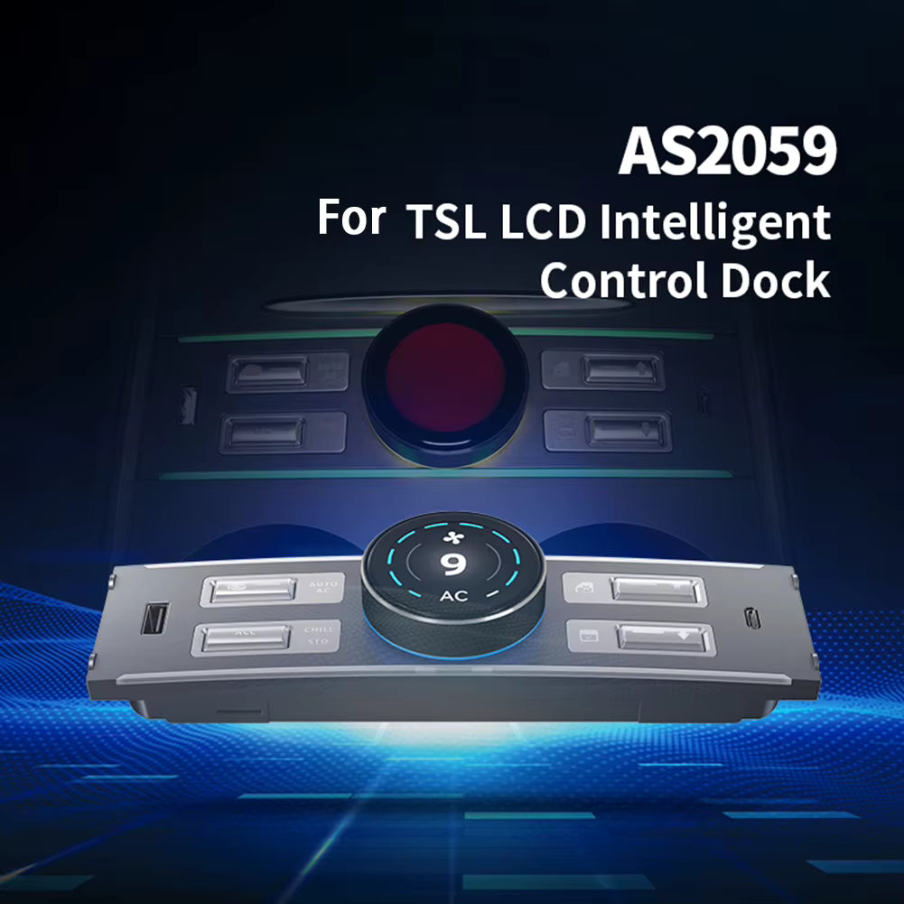 Smart Center Control Expansion Dock Station USB Typ C LCD Intelligenter physischer Knopfknopf für Tesla Model Y Model 3 2021–2024