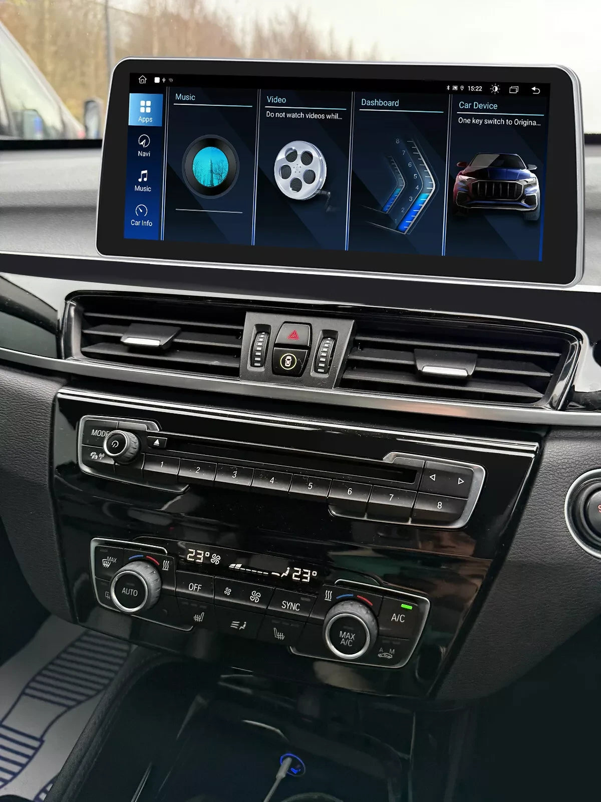 Android Autoradio für BMW 3er F30/F31/F34/F35 und 4er F32/F33/F36 2013-2016 mit Wireless CarPlay, Android Auto & DAB+
