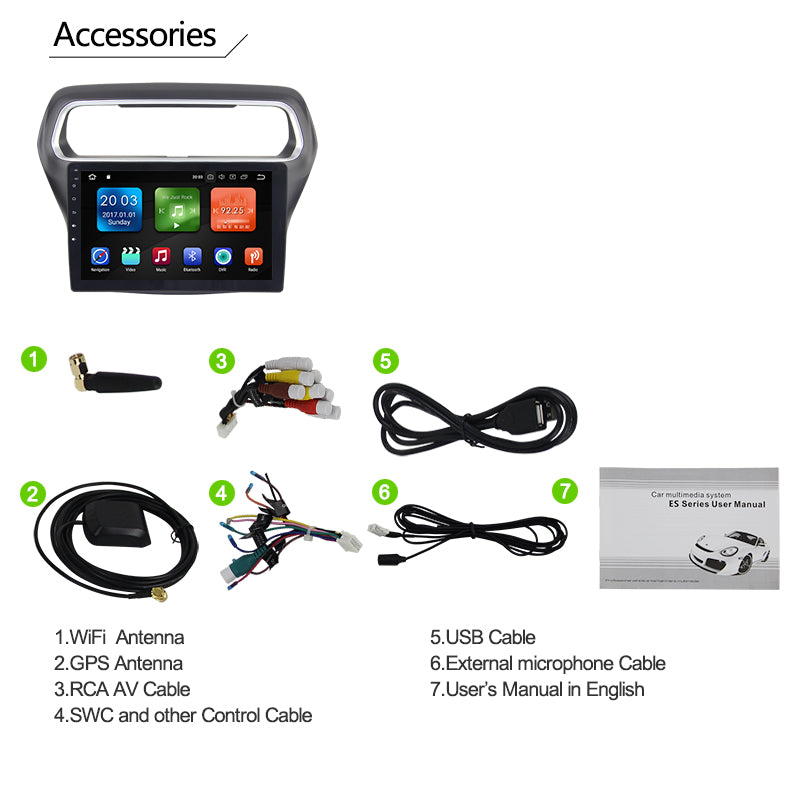 10.1 Zoll Android Autoradio für Ford Escort mit Wireless CarPlay & Android Auto