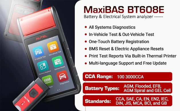 Autel BT608E Batterie- und Systemtester