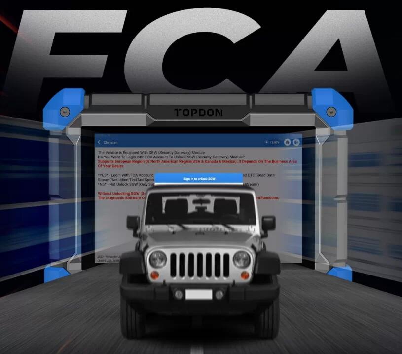 TOPDON FCA Security Gateway Freischaltung