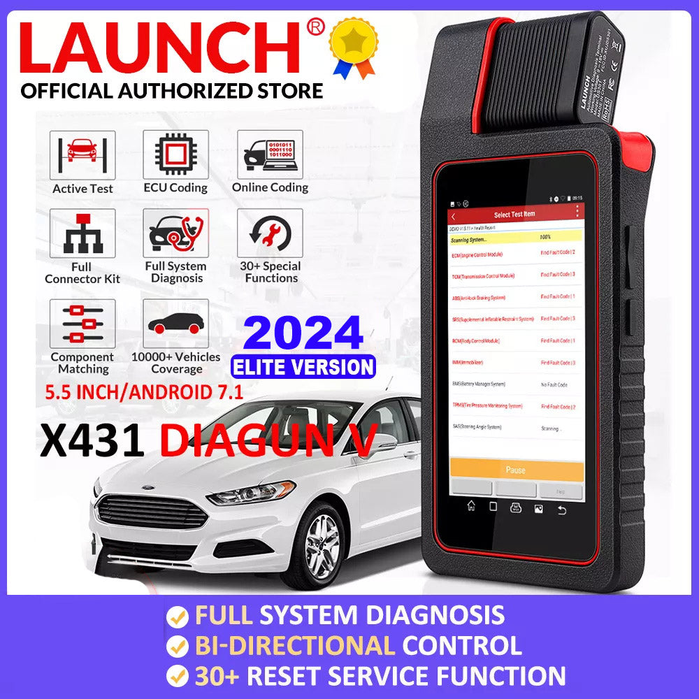 LAUNCH X431 Diagun V Diagnosegerät mit ECU Codierung & Vollsystemdiagnose