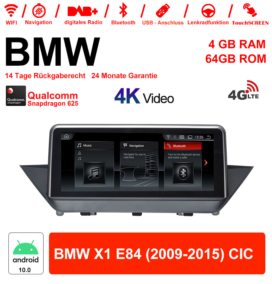Android Autoradio für BMW X1 E84 2009-2015 mit Wireless CarPlay, Android Auto & DAB+