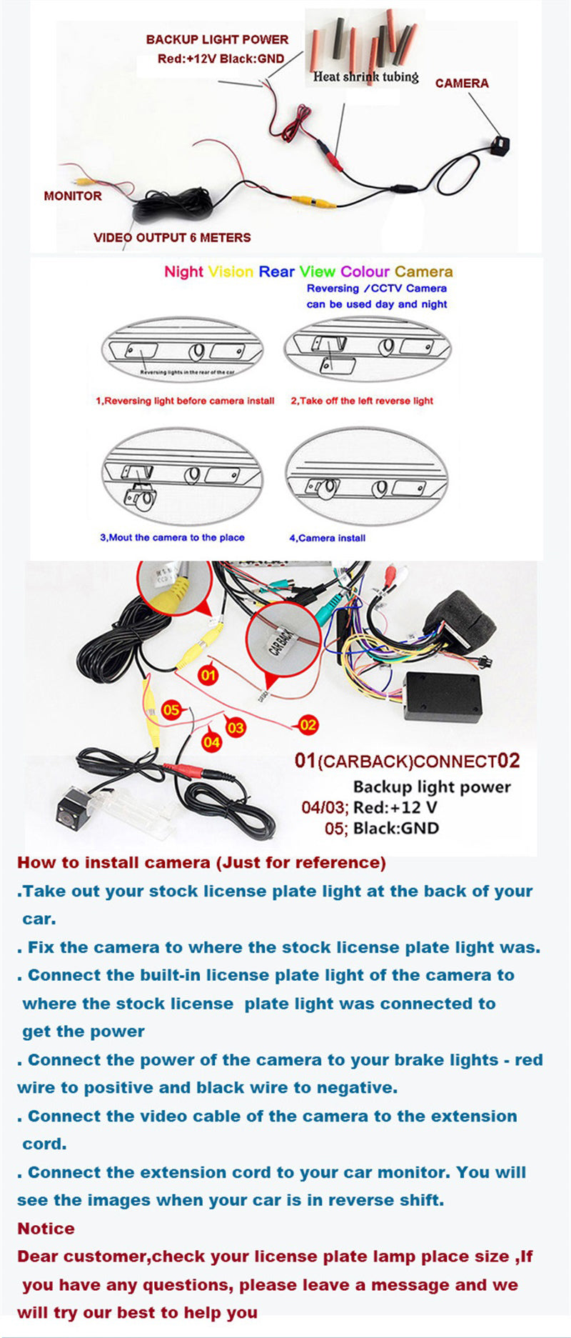 HD CCD Nachtsicht Rückfahrkamera für Hyundai Tucson JM 2004-2010