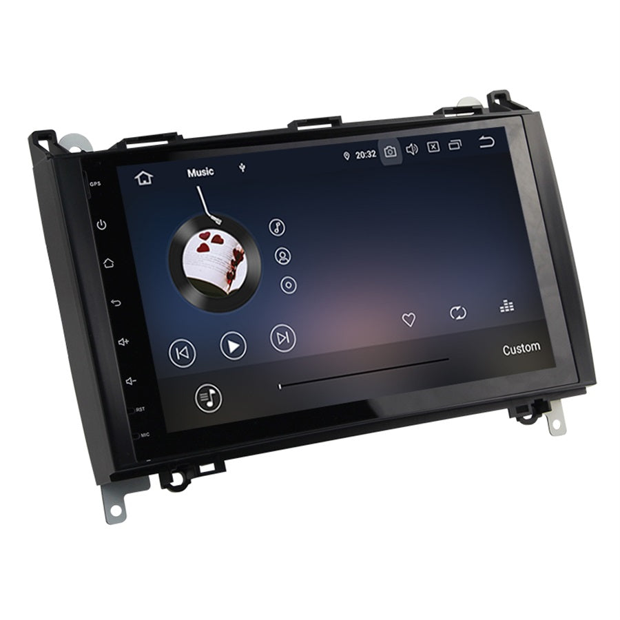 Android Autoradio für Mercedes Benz A-Klasse W169, B-Klasse W245 und Vito 2005-2012 mit Wireless CarPlay, Android Auto & DAB+