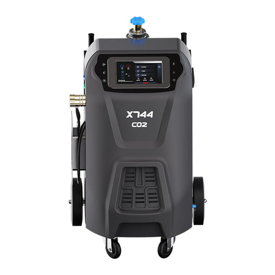 WONDERFU X744 R744 (CO₂) Vollautomatische Klimaanlage mit Datenbank und Drucker, kompatibel für Benzin- und...