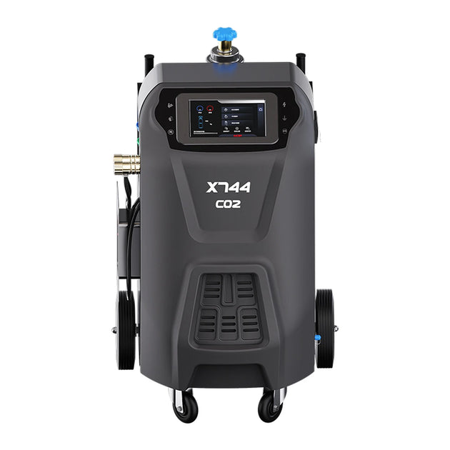 WONDERFU X744 R744 (CO₂) Vollautomatische Klimaanlage mit Datenbank und Drucker, kompatibel für Benzin- und...