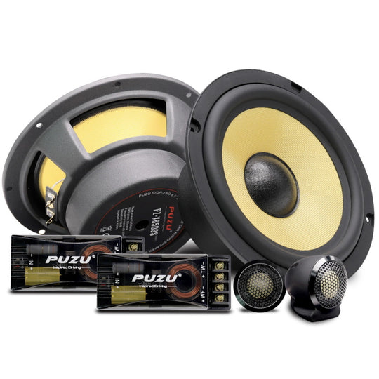 PUZU PZ-6509S Automobil Audio Passiv 2 Teiler Paket Lautsprechers ystem Mid Woofer High Pitch Teiler + Puzu PZ-C7 Auto DSP Amp
