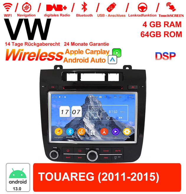 Android Autoradio für VW Touareg 2011-2015 mit Wireless CarPlay & Android Auto