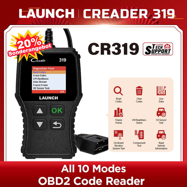 LAUNCH CR319 OBD2 Diagnosegerät für Fahrzeugsysteme