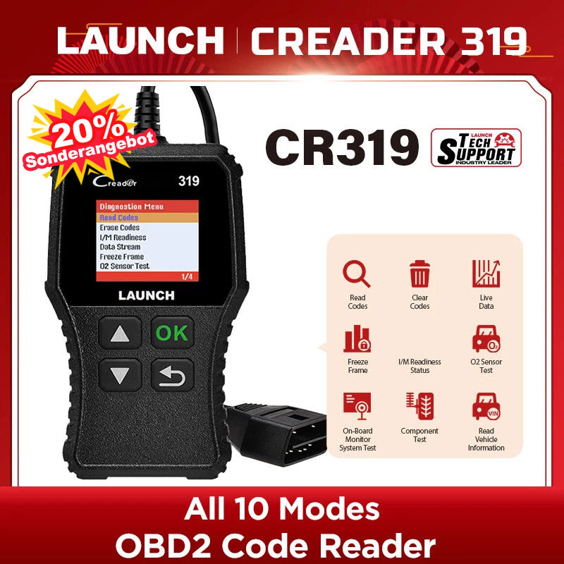 LAUNCH CR319 OBD2 Diagnosegerät für Fahrzeugsysteme